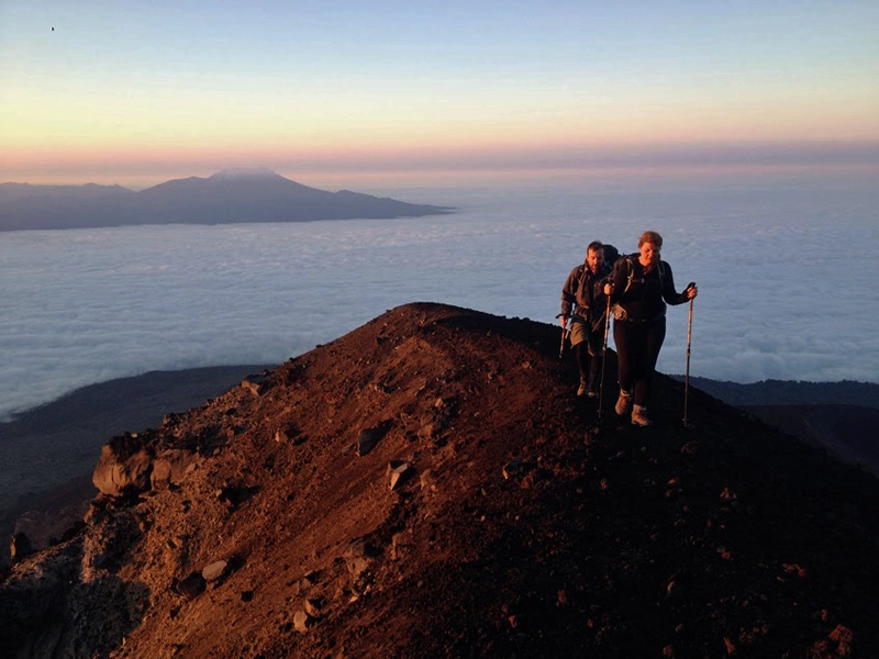 Trekking al glaciar del volcán Osorno